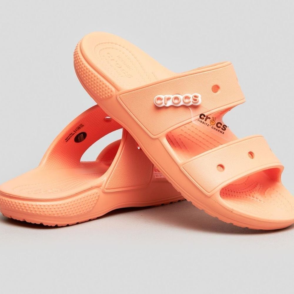 NWT‎ Unisex CROCS Classic Slide Sandals Papaya Orange Men Size 10 Women Size 12